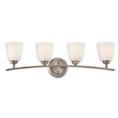Granby Four Light Bath Vanity in Brushed Pewter