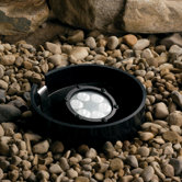 Landscape LED Six Light Landscape Inground Well Light in Textured Black