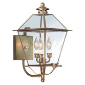 Montgomery 19.5" x 10.25"  Wall Lantern with Clear Seeded Glass