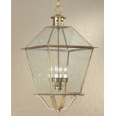 Montgomery 23.75" x 14.25"  Hanging Lantern with Clear Glass