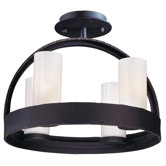 Eclipse 4 Light Semi Flush Mount