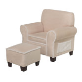 Club Chair and Ottoman Set