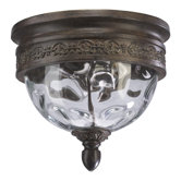 Georgia  Outdoor Flush Mount in Etruscan Sienna
