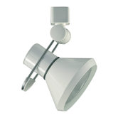 4.5" x 4.5"  Cone Track Head with Handle in White