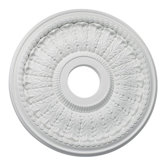 Decorative Ceiling Medallion in Studio White