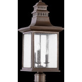Magnolia 3 Light Outdoor Post Lantern