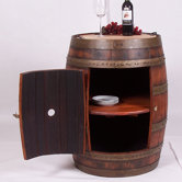 Full Barrel Cabinet with Casters