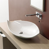 Kong 70 Above Counter Bathroom Sink in White