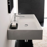 Teorema R 60 Wall Mounted Bathroom Sink in White
