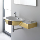 Wish Wall- or Deck-Mount Bathroom Sink with Right Counter