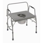 Bariatric Extra-Wide Drop Arm Steel Commode