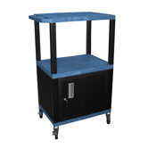 Tuffy 42" Utility AV Cart with Cabinet