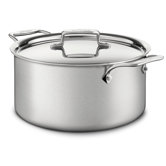 d5 Brushed Stainless Stock Pot with Lid