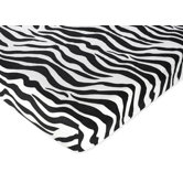 Zebra Pink Collection Fitted Crib Sheet  - Zebra Print