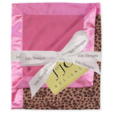 Cheetah Pink Baby Blanket