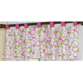 Circles Pink Collection Window Valance