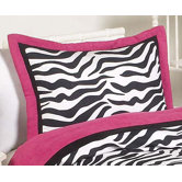 Zebra Pink Collection Standard Pillow Sham
