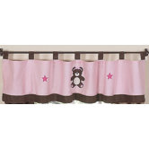 Teddy Bear Pink Window Valance