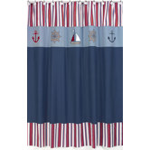 Nautical Nights Collection Shower Curtain