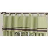 Hotel Green and Brown Collection Window Valance