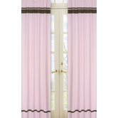 Hotel Pink and Brown Collection Window Panels