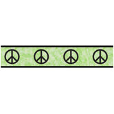 Peace Green Collection Wall Paper Border