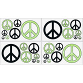 Peace Green Collection Wall Decal Stickers