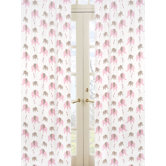 Elephant Pink Collection Window Panels  - Elephant Print