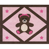 Teddy Bear Pink Collection Floor Rug