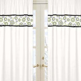 Spirodot Lime and Black Collection Window Panels