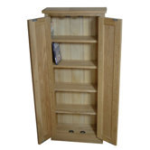 Mobel Oak DVD Storage Cupboard