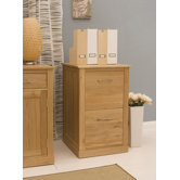 Mobel Oak 2 Drawer Filing Cabinet