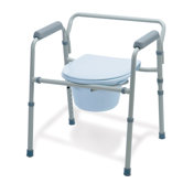 Folding Steel 3-in-1 Commode