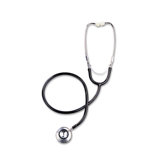 Dual-Head Stethoscope, 22 Long, Black Tube
