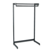 Wide Single Side Garment Rack with Shelf