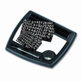 Tack & Write Nameplate, Dry-Erase, 10-1/2 x 9, Black/White, Black Frame