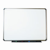 Euro Frame Dry-Erase Board, Porcelain/Steel, 48 x 36, White/Aluminum Frame