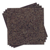 Cork Panel Bulletin Board, 4 Panels/Pack