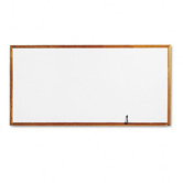 Standard Dry-Erase Board in White Oak with Oak-Finished Wood Frame 96" W x 48" H