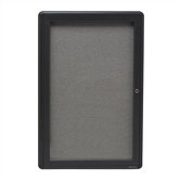 Enclosed Fabric Covered Cork Bulletin Board