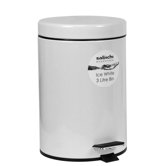 3Ltr White Pedal Bin