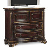 Grand European 4 Drawer Media Dresser