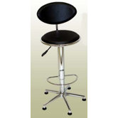 Soho Adjustable Swivel Stool in Black