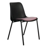 Stuhl "Back to Gym" in Schwarz / Pink