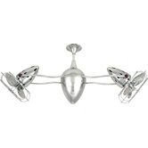 48" Ar Ruthiane 3 Metal Blade Rotational Outdoor Ceiling Fan