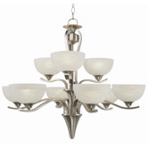Contemporary 9 Light Chandelier