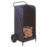 Holzwagen in Schwarz / Glimmer