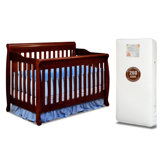 Alice 3-in-1 Crib w/ Toddler Guardrail and 260-Coil Mattress