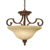 Rockefeller 3 Semi-Flush Mount