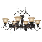 Jefferson Chandelier Pot Rack with 8 Light